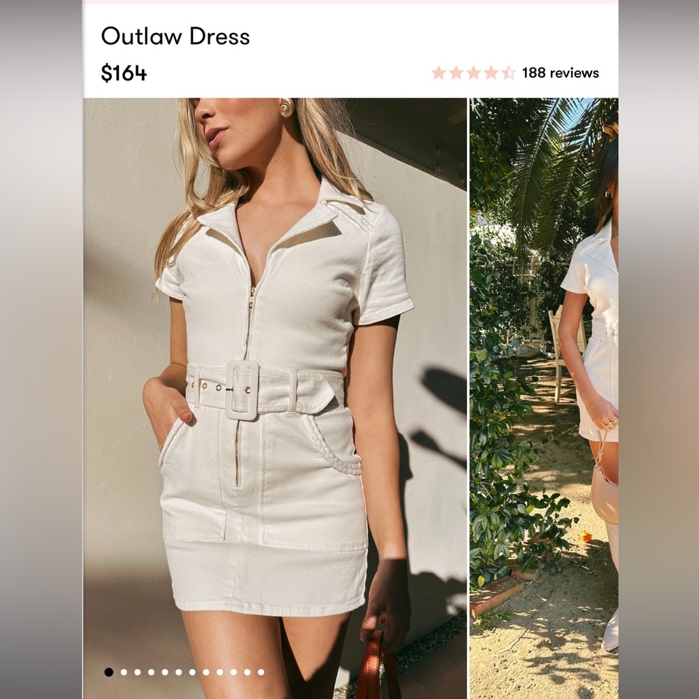 Show Me Your Mumu Outlaw Dress white- size XS